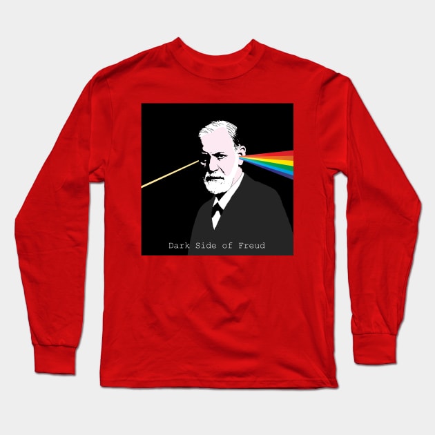 Dark Side of Freud Long Sleeve T-Shirt by candhdesigns